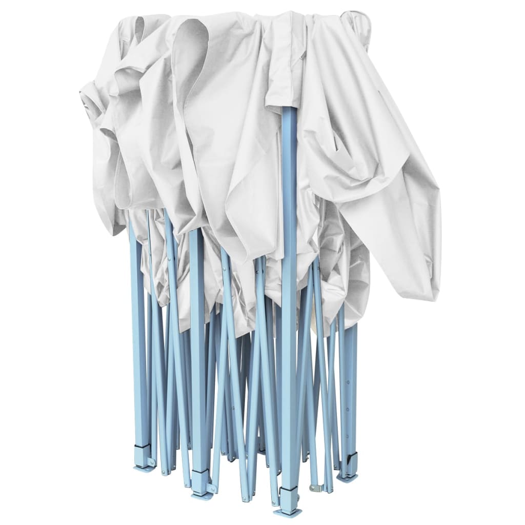 Profi-Partyzelt Faltbar 3 X 6 M Stahl Weiß